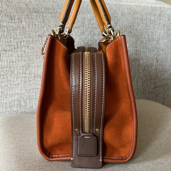 Coach Signature Rogue 25 Jacquard Textile Leather Purse Satchel Tote NWOT - Picture 10 of 13